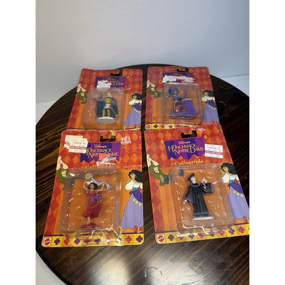 Disney Hunchback Of Notre Dame‎ Collectible Set of 4 Figures Vintage Mattel NIB